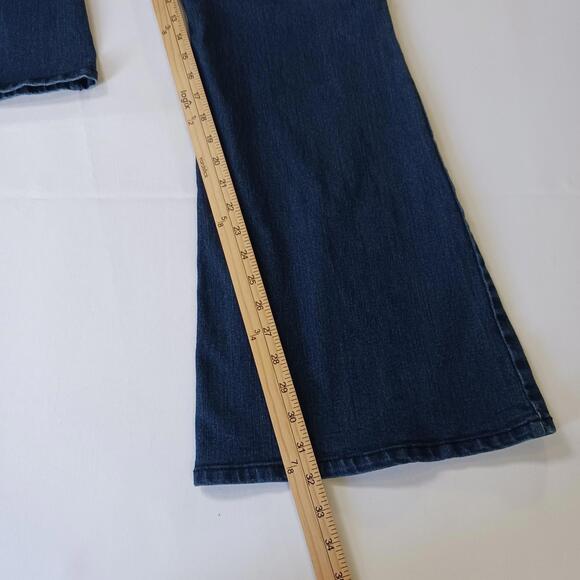 Seven7 Flare Women's Blue Cotton Blend Denim Bootcut Jeans Size 16 (36×32) - Picture 7 of 16